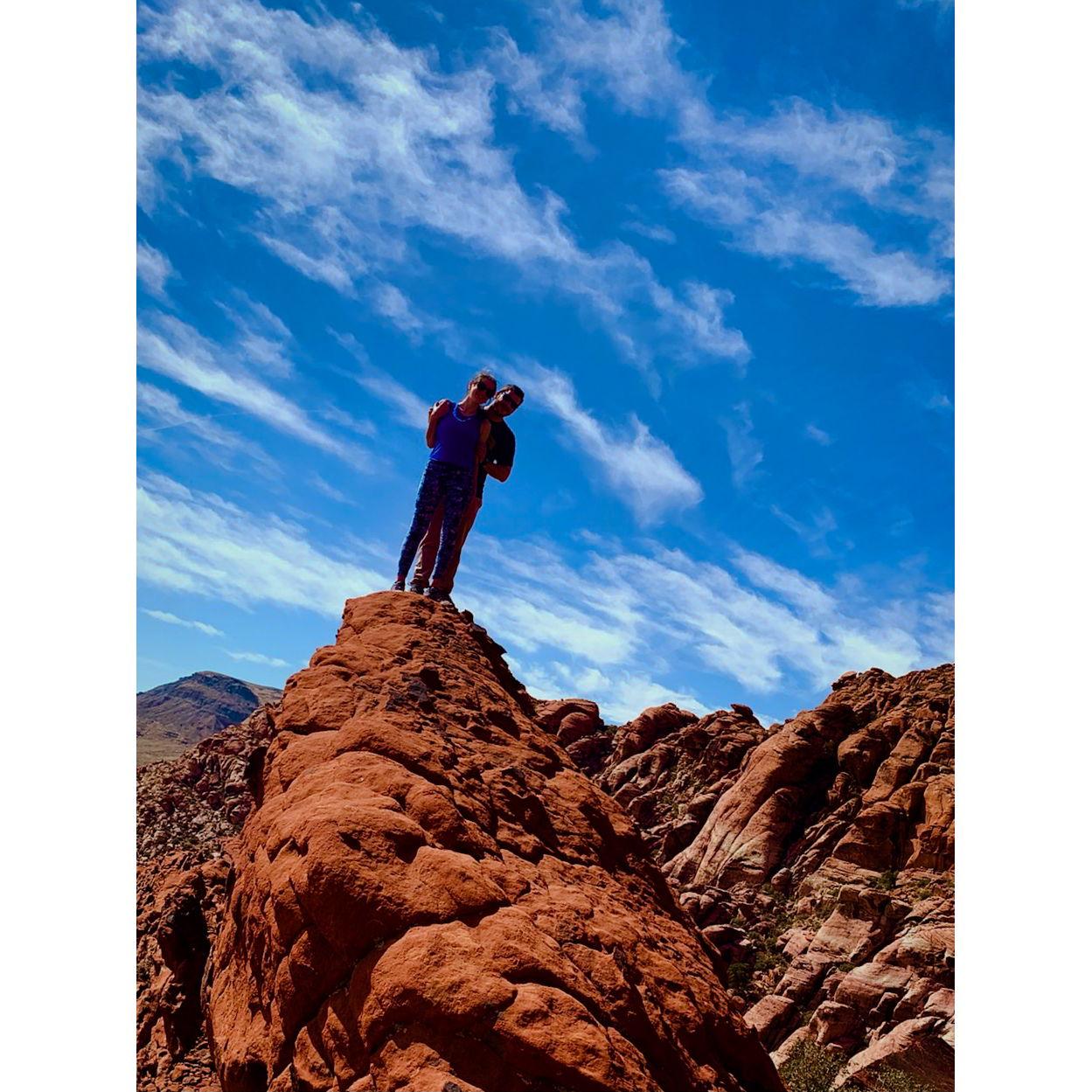 Went for a hike on Mike's birthday in 2021, at Red Rock Canyon!