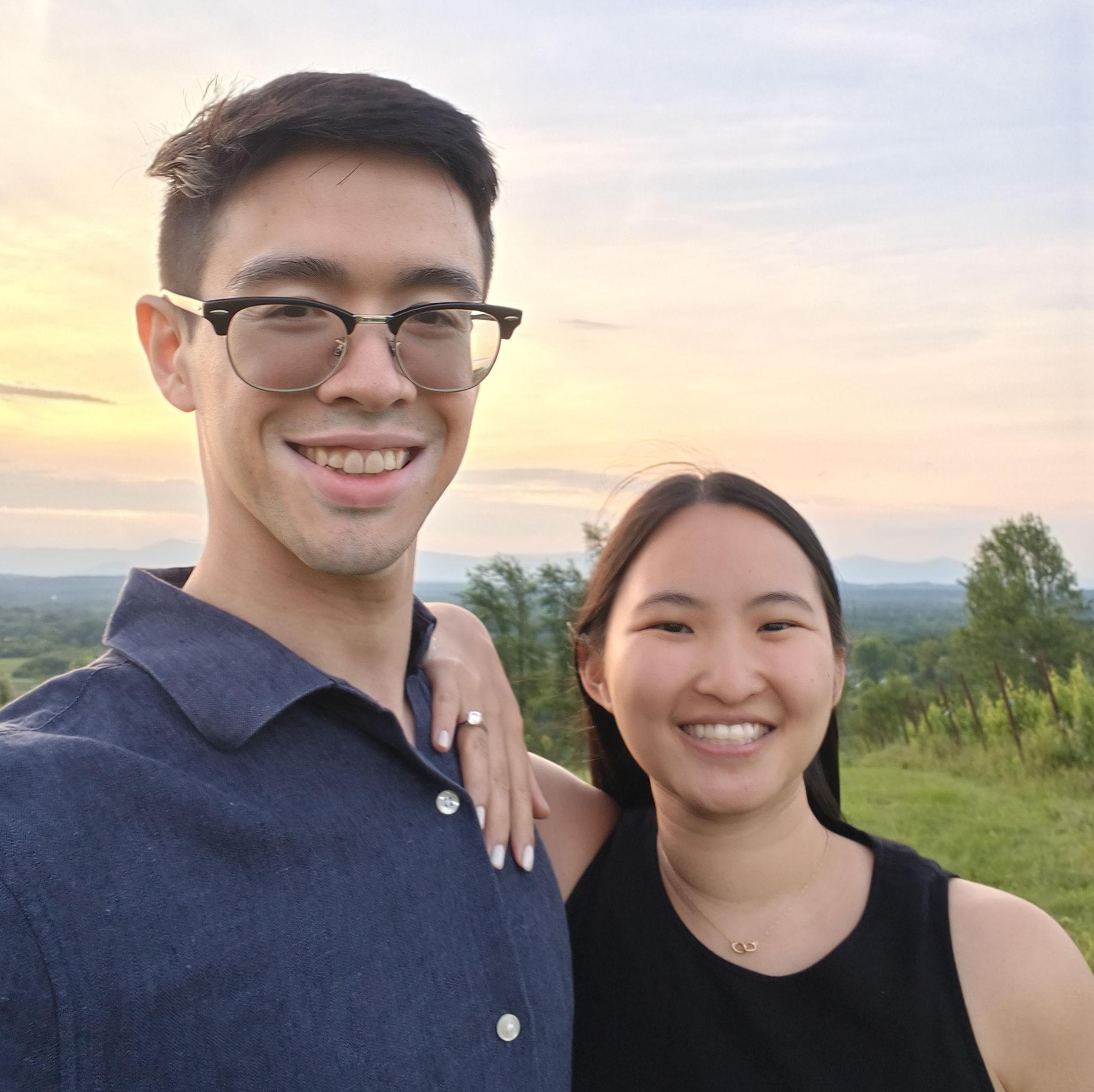 Post-engagement dinner at Klocke Estate