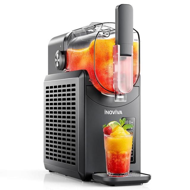 Slushie Machine, 88 oz INOVIVA Slushy Machine for Home with Self-Cleaning Function, No Ice Needed, Professional Frozen Drink Maker, 5 Preset Programs, Frozen Margaritas, Frappés, Milkshake, and More