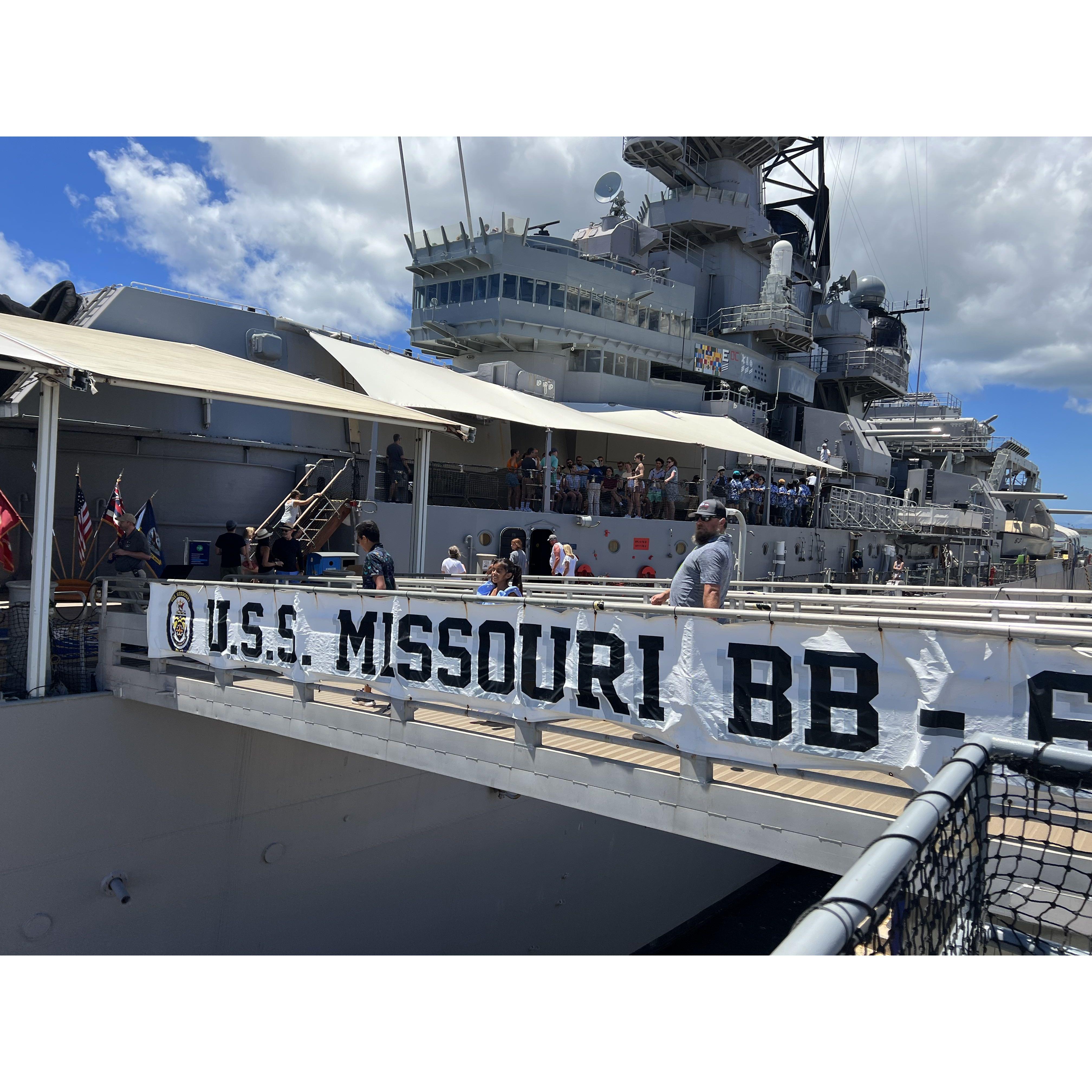 USS Missouri Battleship