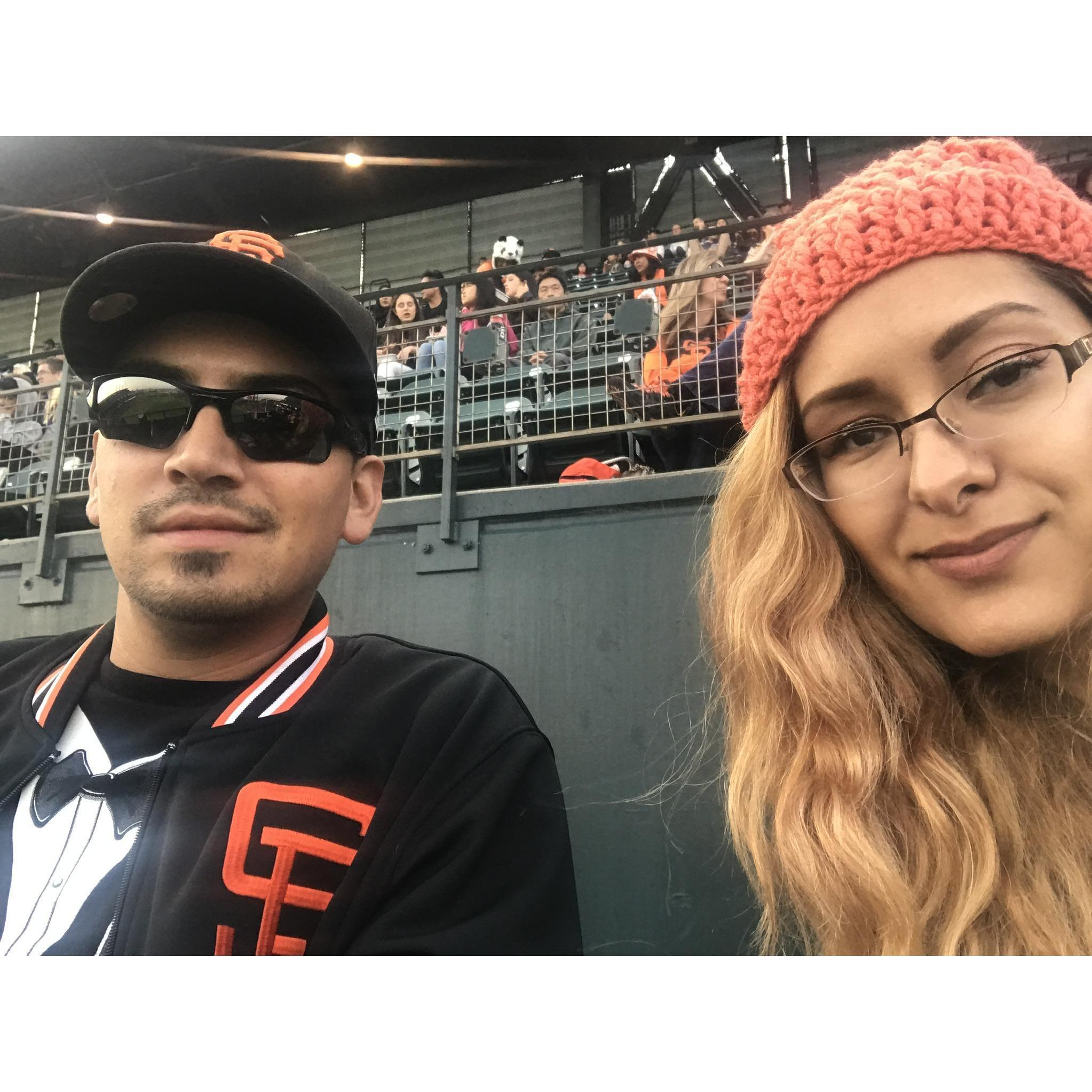 He loves baseball ⚾️ too! 🖤🧡