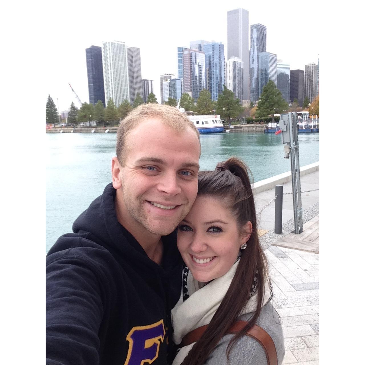Our first trip to Chicago together.