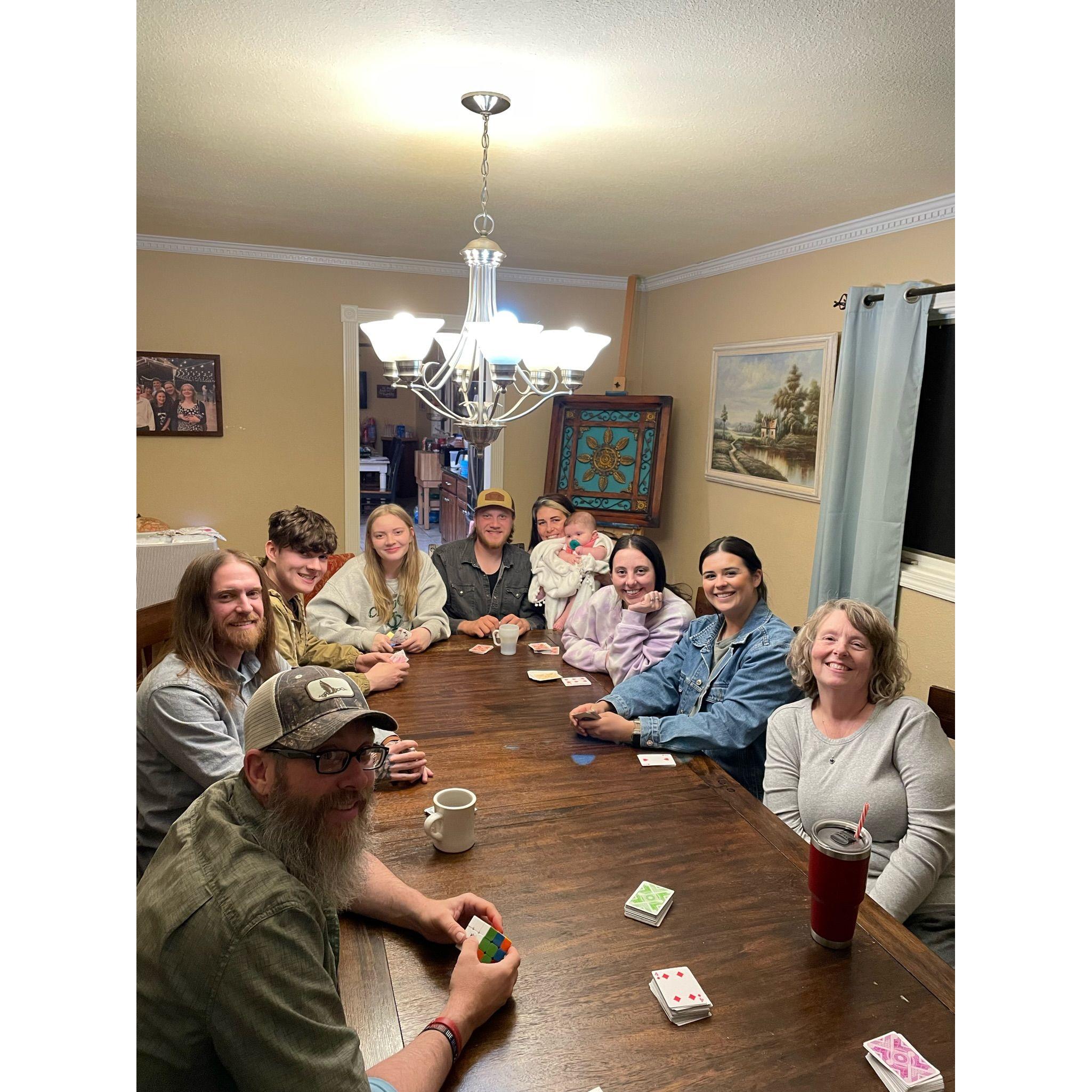 This was the game night where Cherokee started crushing on Tyler