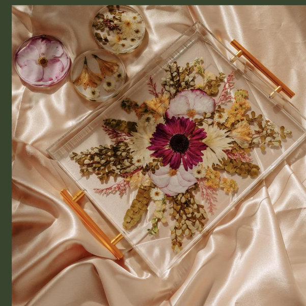 Bouquet Preservation - serving tray
