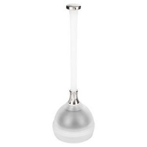 Bathroom Toilet Plunger with Cover White - iDESIGN
