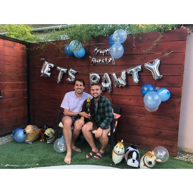 We threw Moose a COVID (2nd) birthday party in June 2020.