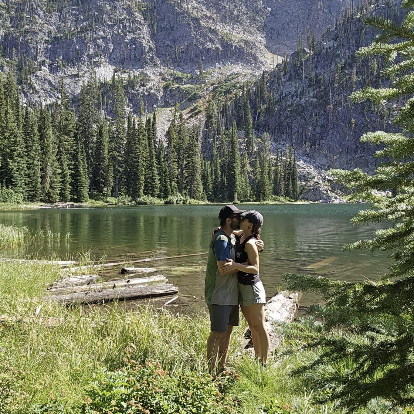 Posing by Snowslide Lake, McCall