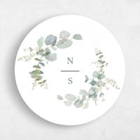 White Wedding Sticker - Verde