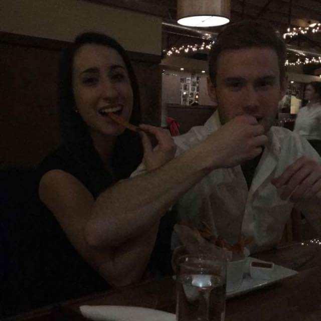 Although it's dark, you can still easily see our love of food and our even greater love of consuming it together.
