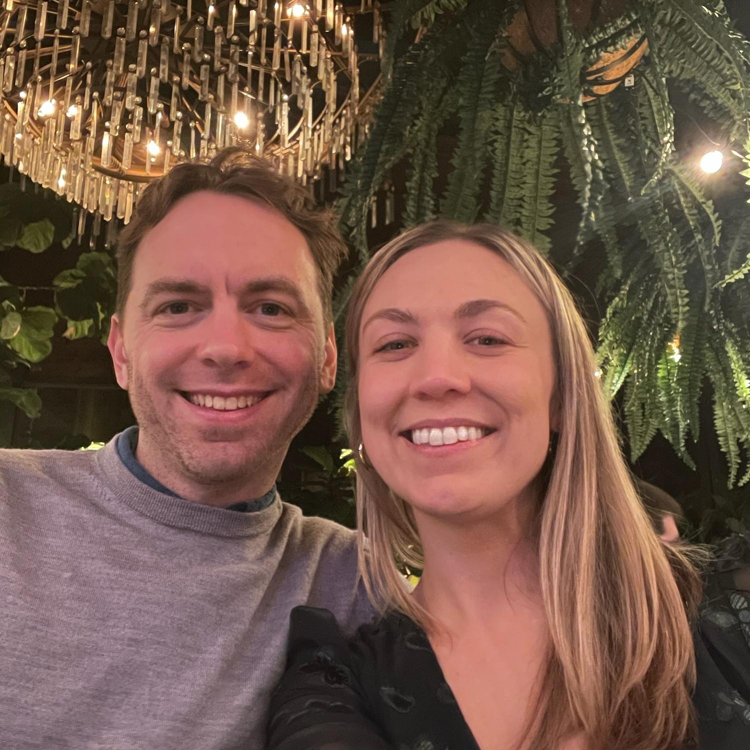 Date night at a favorite local restaurant