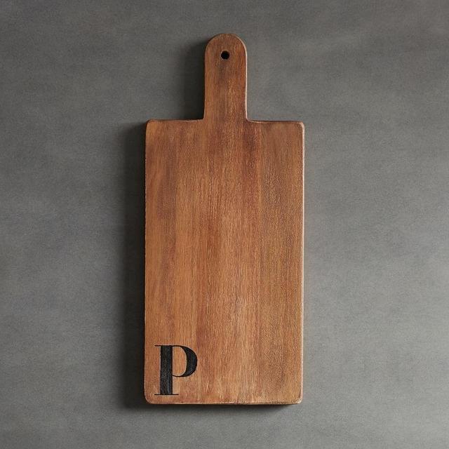 Alphabet Wood Cheese Boards - P