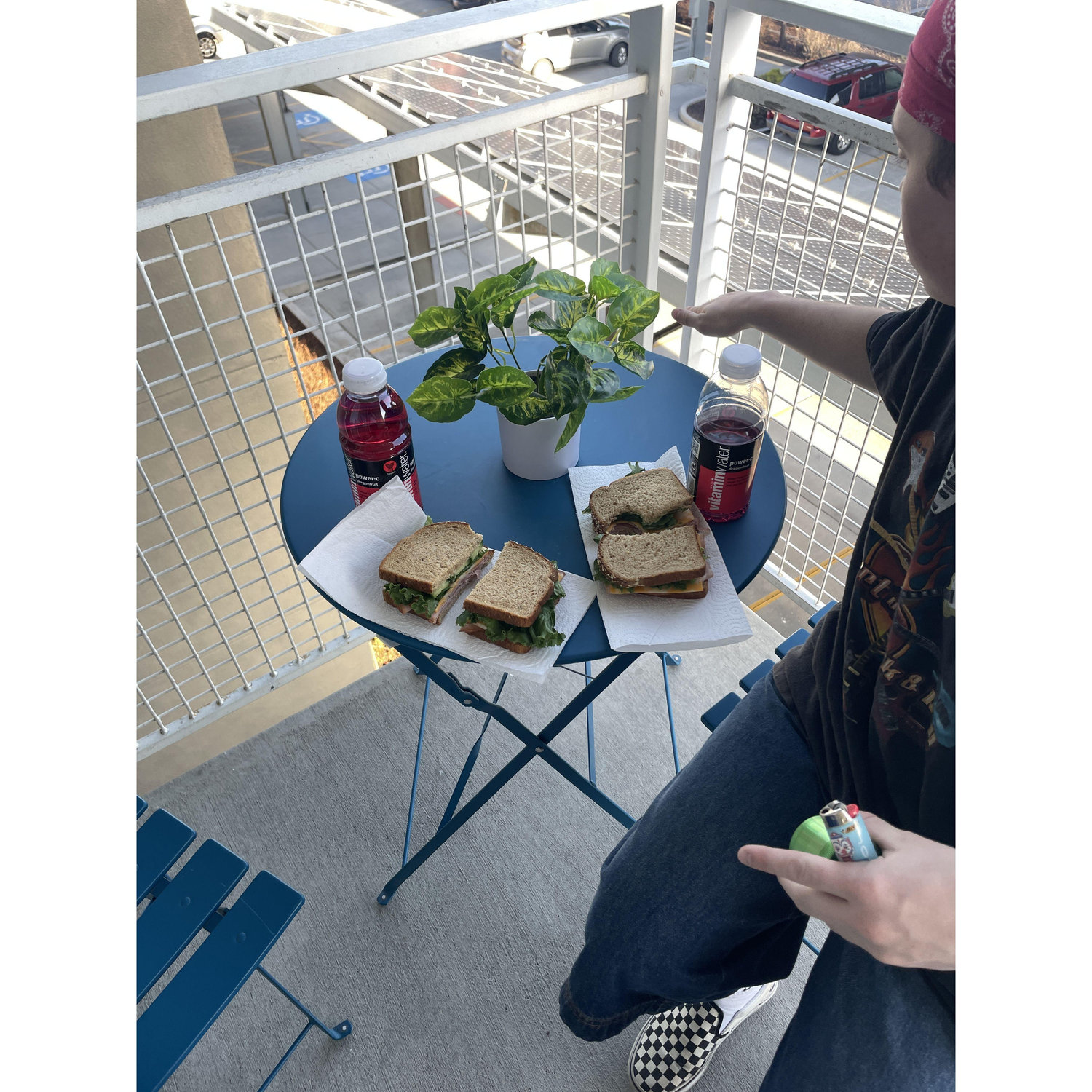 First meal made and eaten in our new apartment!