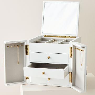 Modern Lacquer Jewelry Box – Cube