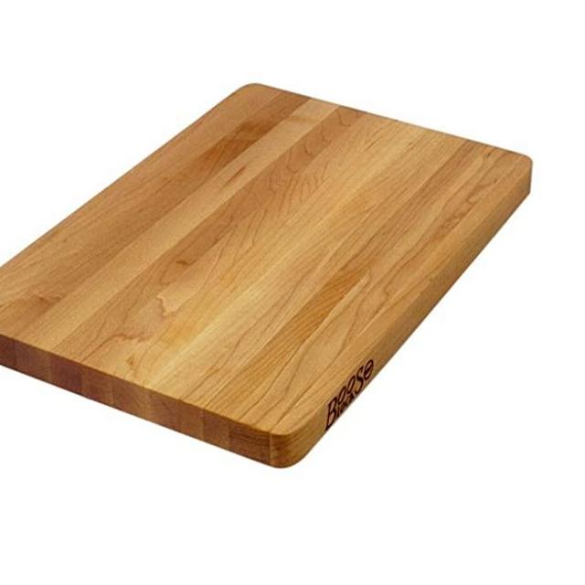 John Boos Block 211 Chop-N-Slice Maple Wood Edge Grain Reversible Cutting Board, 10 Inches x 5 Inches x 1 Inches