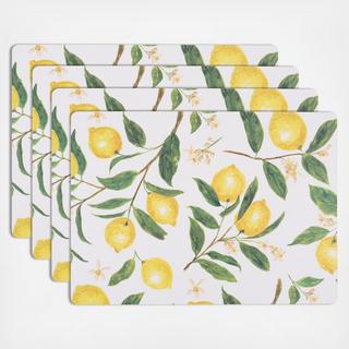 Lemon Cork Placemat, Set of 4