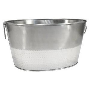 Hammered Metal Oval Beverage Tub - Threshold™