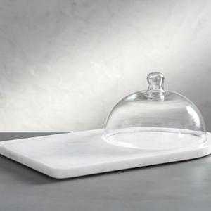 Marble Glass Domed Cheese Board