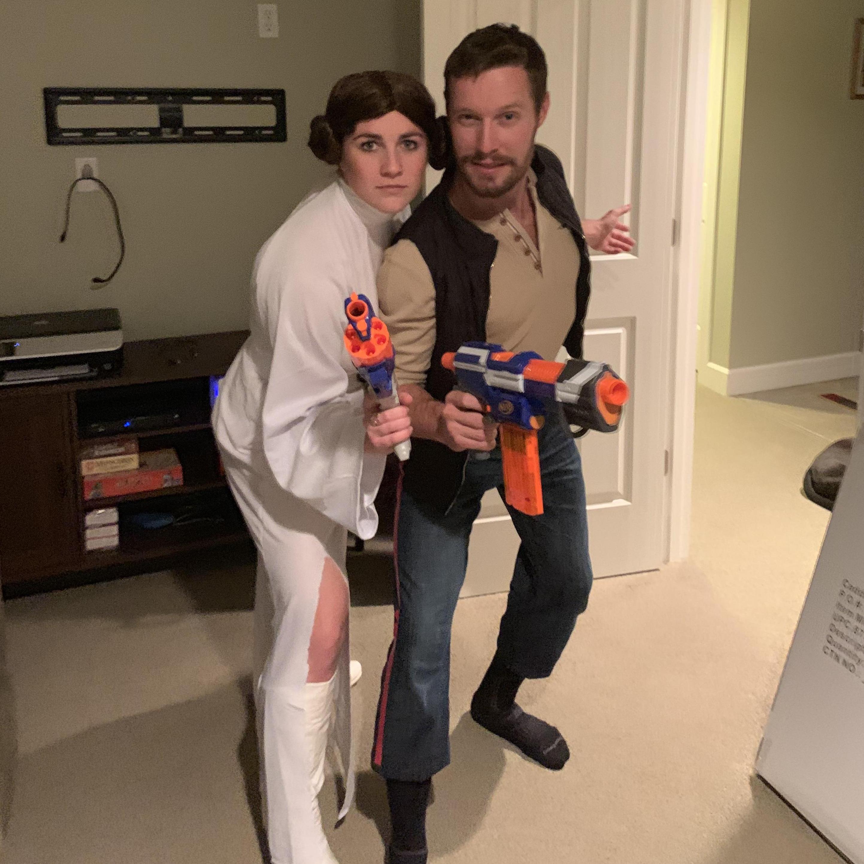 Han Solo and Leia
