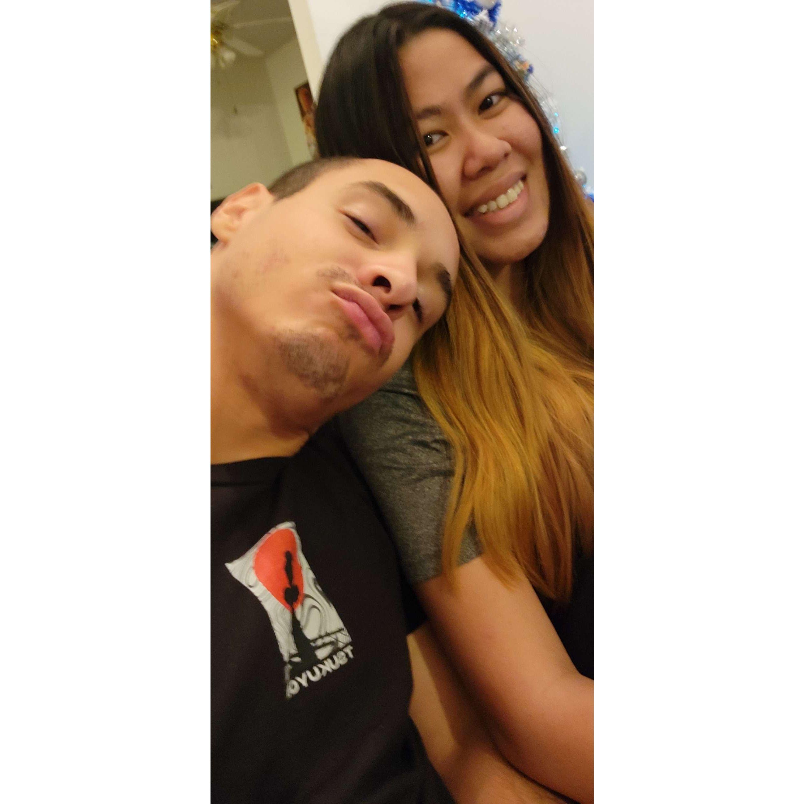 One of the first few photos taken of us.