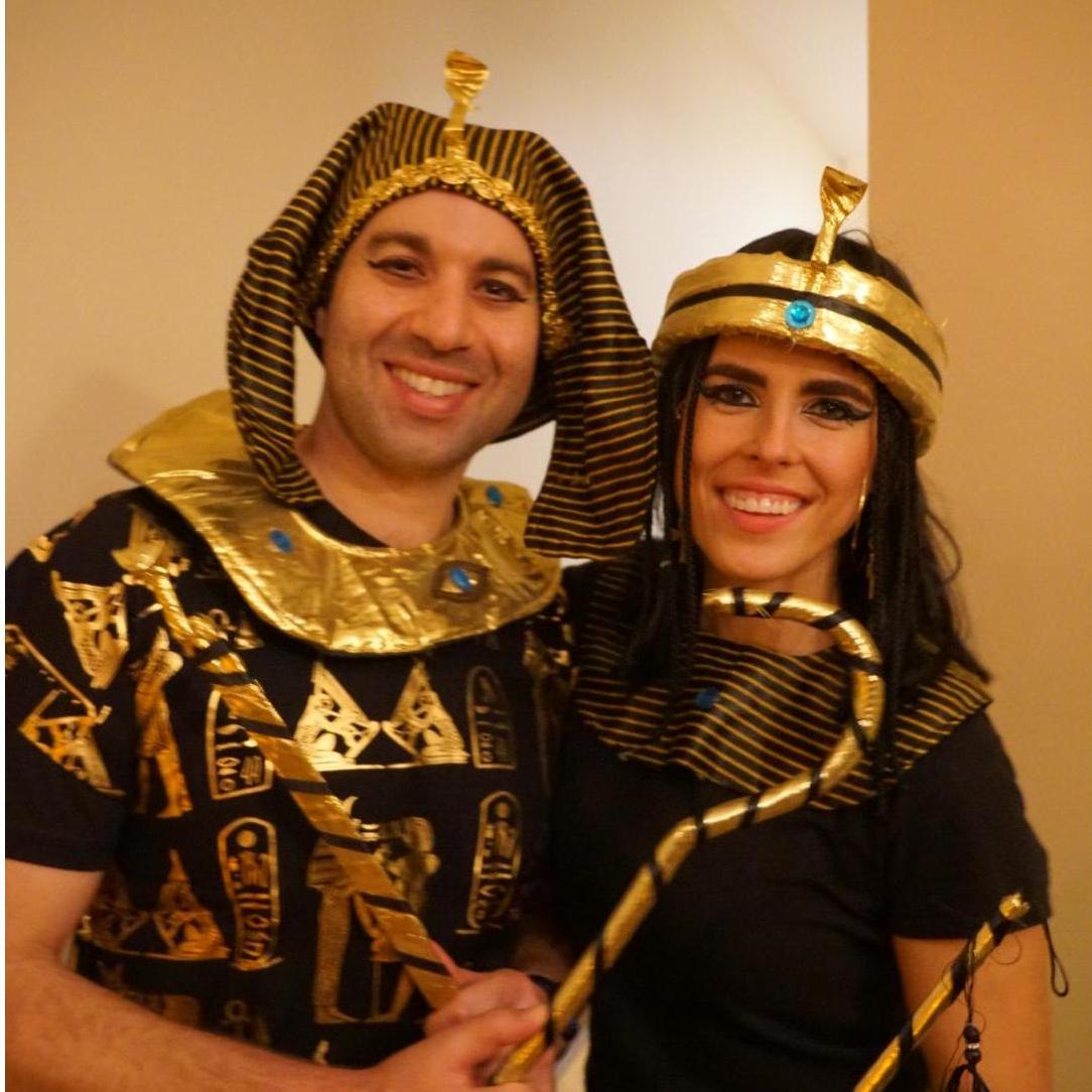 King Tut and Cleopatra for Halloween