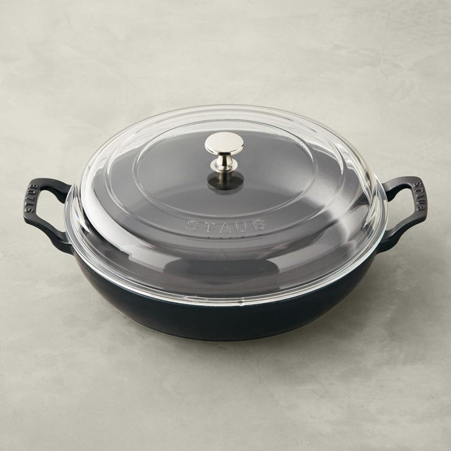 Staub Enameled Cast Iron Everything Pan, 3 1/2-Qt., La Mer