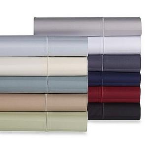Wamsutta® Damask Stripe 500-Thread-Count PimaCott® Queen Sheet Set in Silver