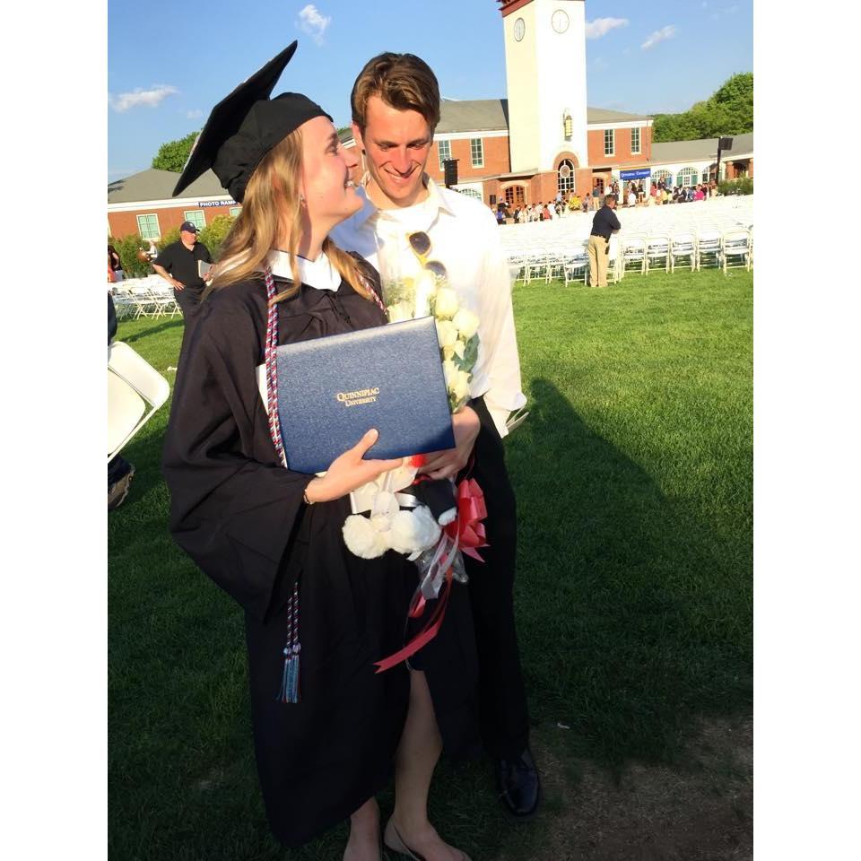 A photo from Alison's graduation at Quinnipiac (Stefans was earlier that day)