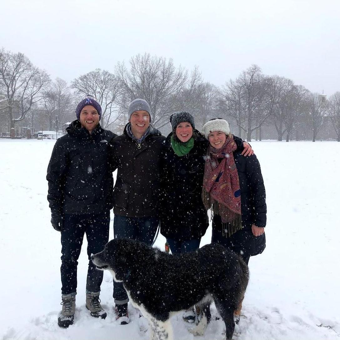 Best man, Kevin, and maid of honor, Sarah