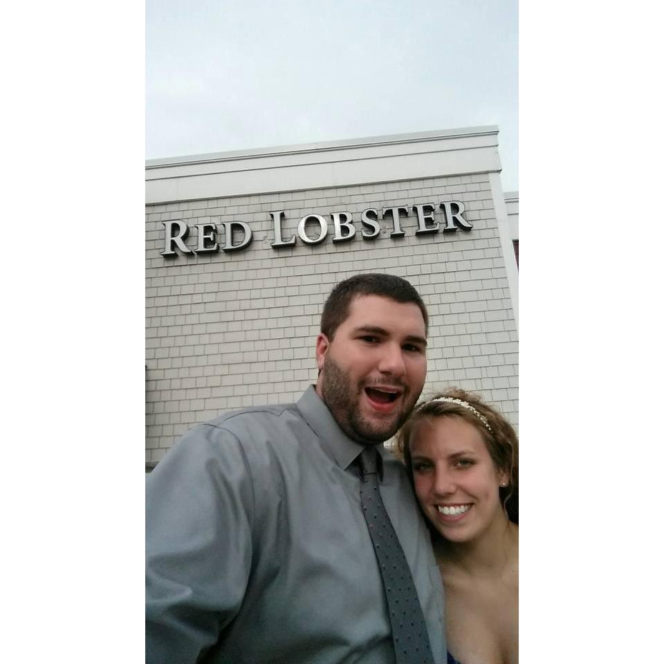 First official date back together. Red Lobster