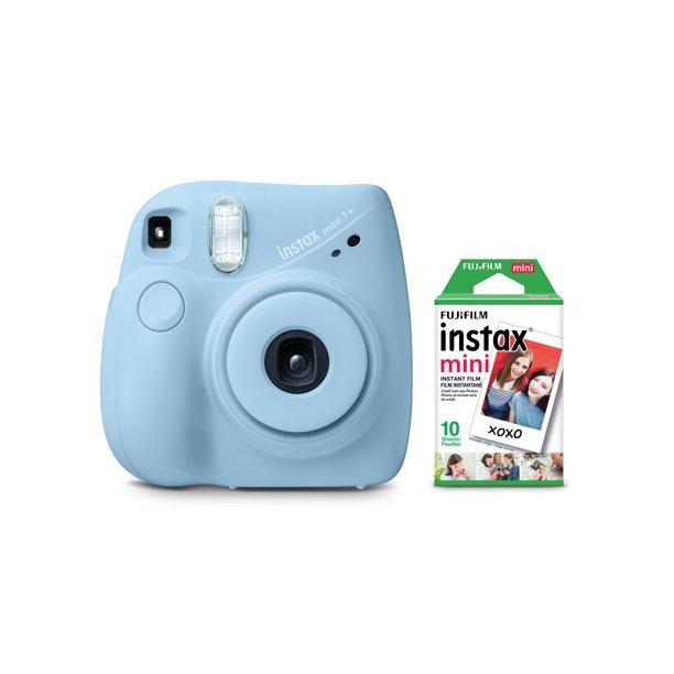 Fujifilm Instax Mini 7+ Instant Camera, Light Blue