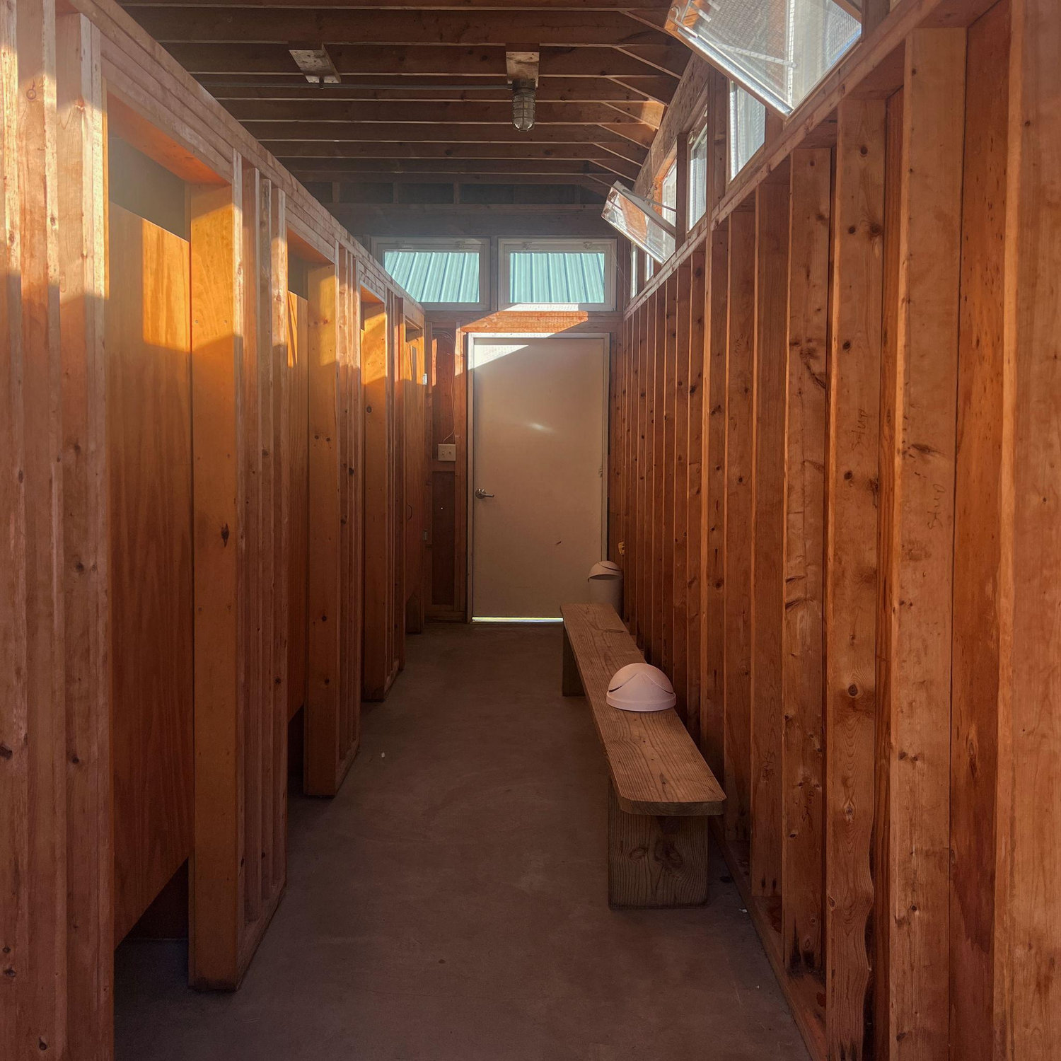 Camp Neringa shower house! Bring your own towel!