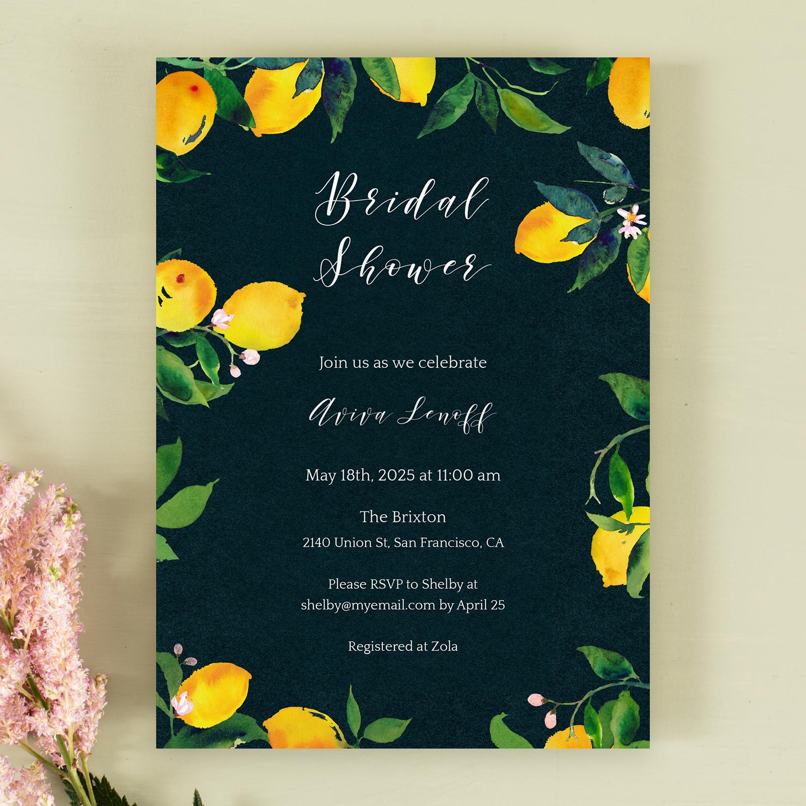 Zola Wedding & Bridal Shower Invitations Folly Frame