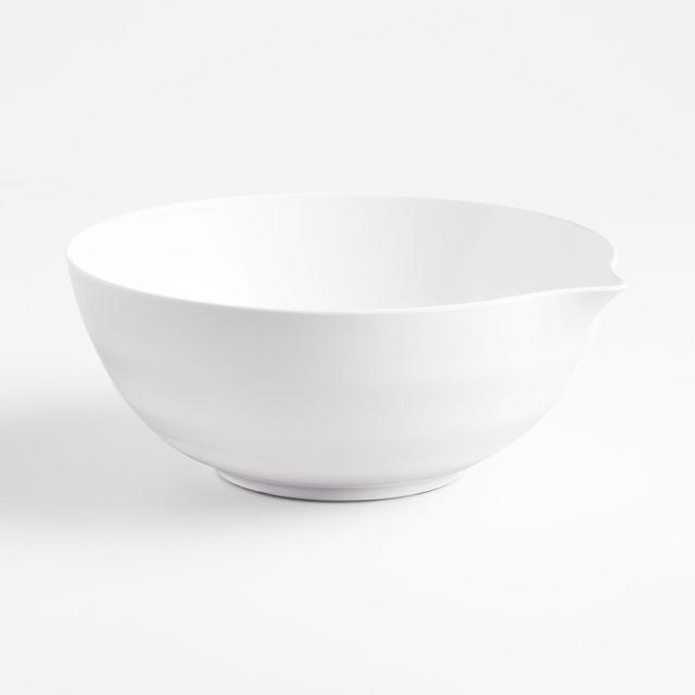 Sia Medium White Melamine Mixing Bowl