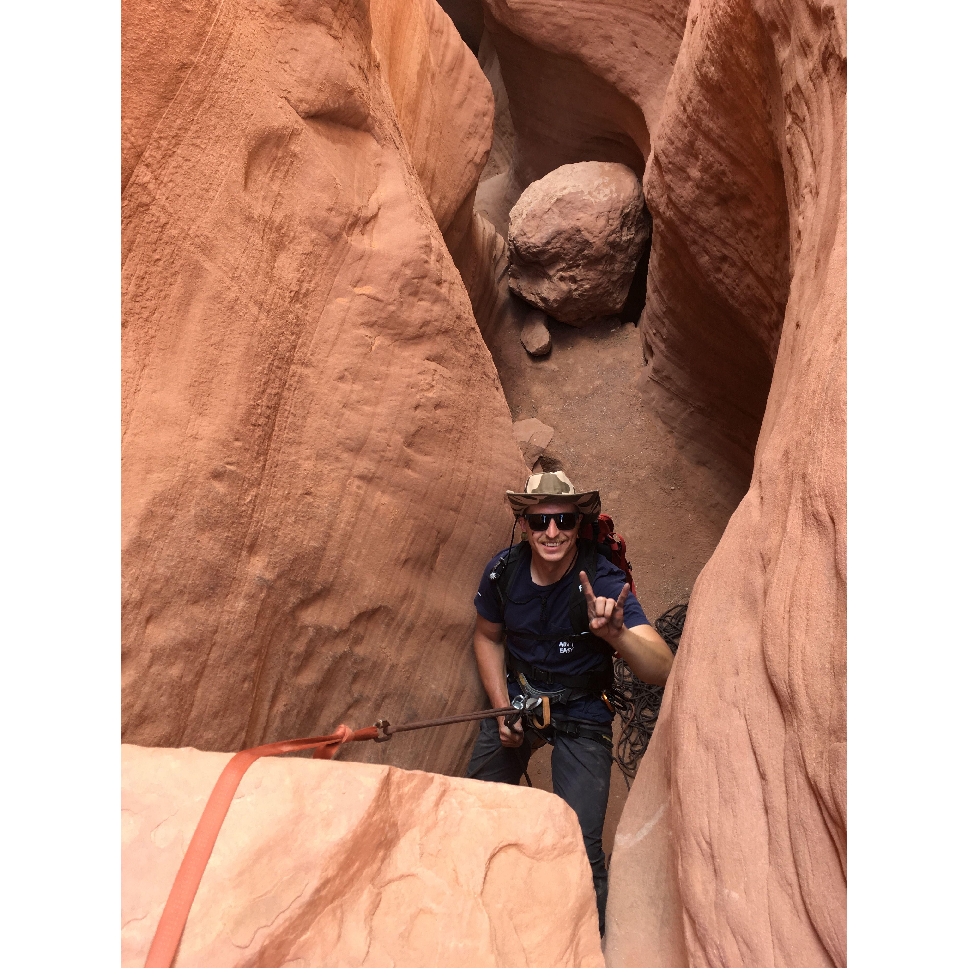 Tori's graduation trip to Grand Escalante to do the Egypt slot canyon