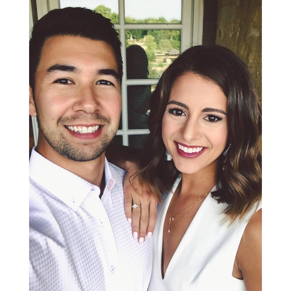 Our engagement party in Geneva, IL