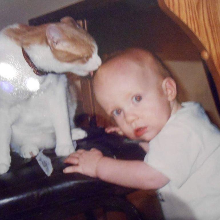 Hard to catch Bradaigh without an animal by his side...