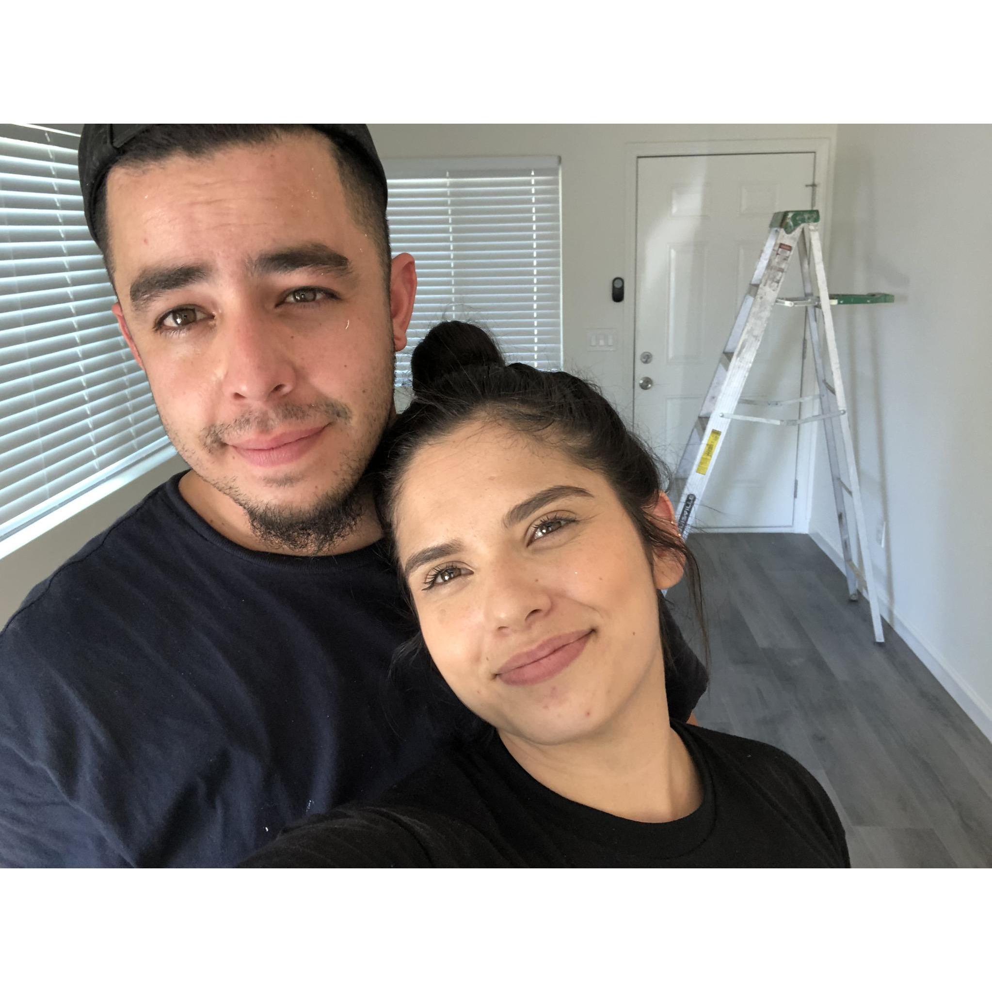 Working on our Loma Linda casa, 2020
