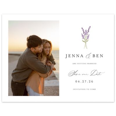 White Country Wedding Digital Save the Date - Marat Photo