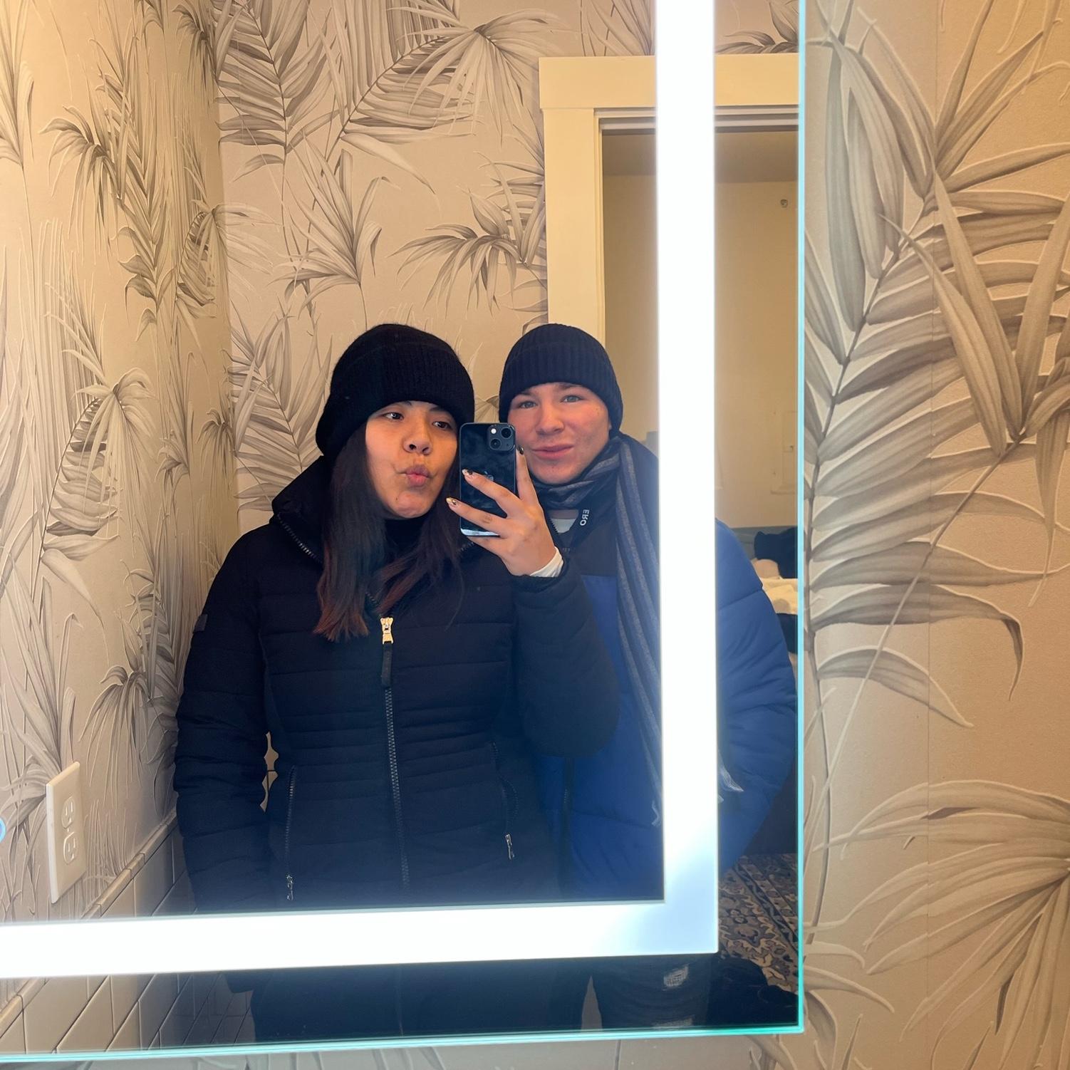 1st time in Minnesota together. 🥶