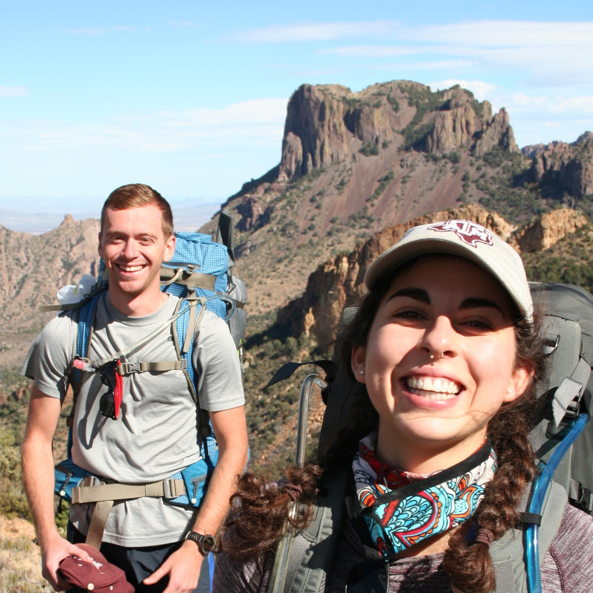 Big Bend, before we knew we liked each other. I should have known... he carried half the things in my pack, we stayed up laughing under the stars and I wore his jacket the whole trip.