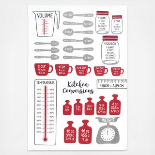 Measurements Dish Towel