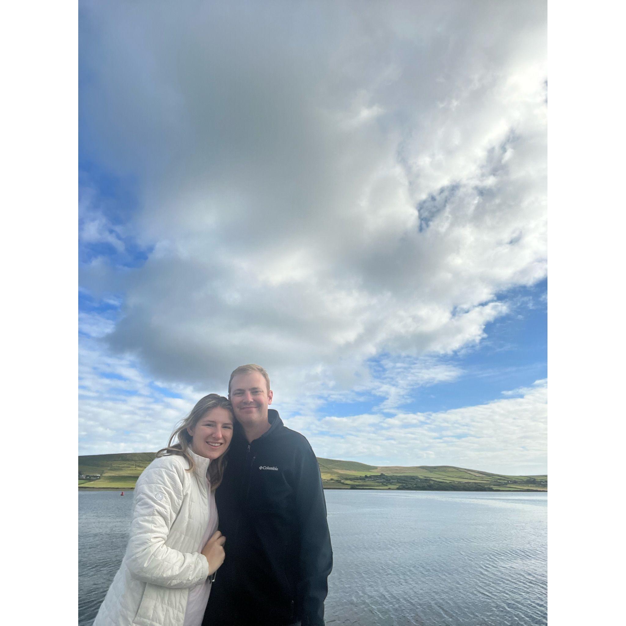 On the coast in Ireland.