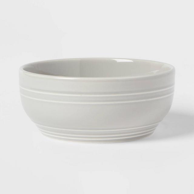 24oz Stoneware Westfield Cereal Bowls Gray - Threshold™