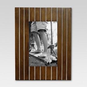 Linear Grooved Wood Frame 4X6 Dried Oak - Threshold™