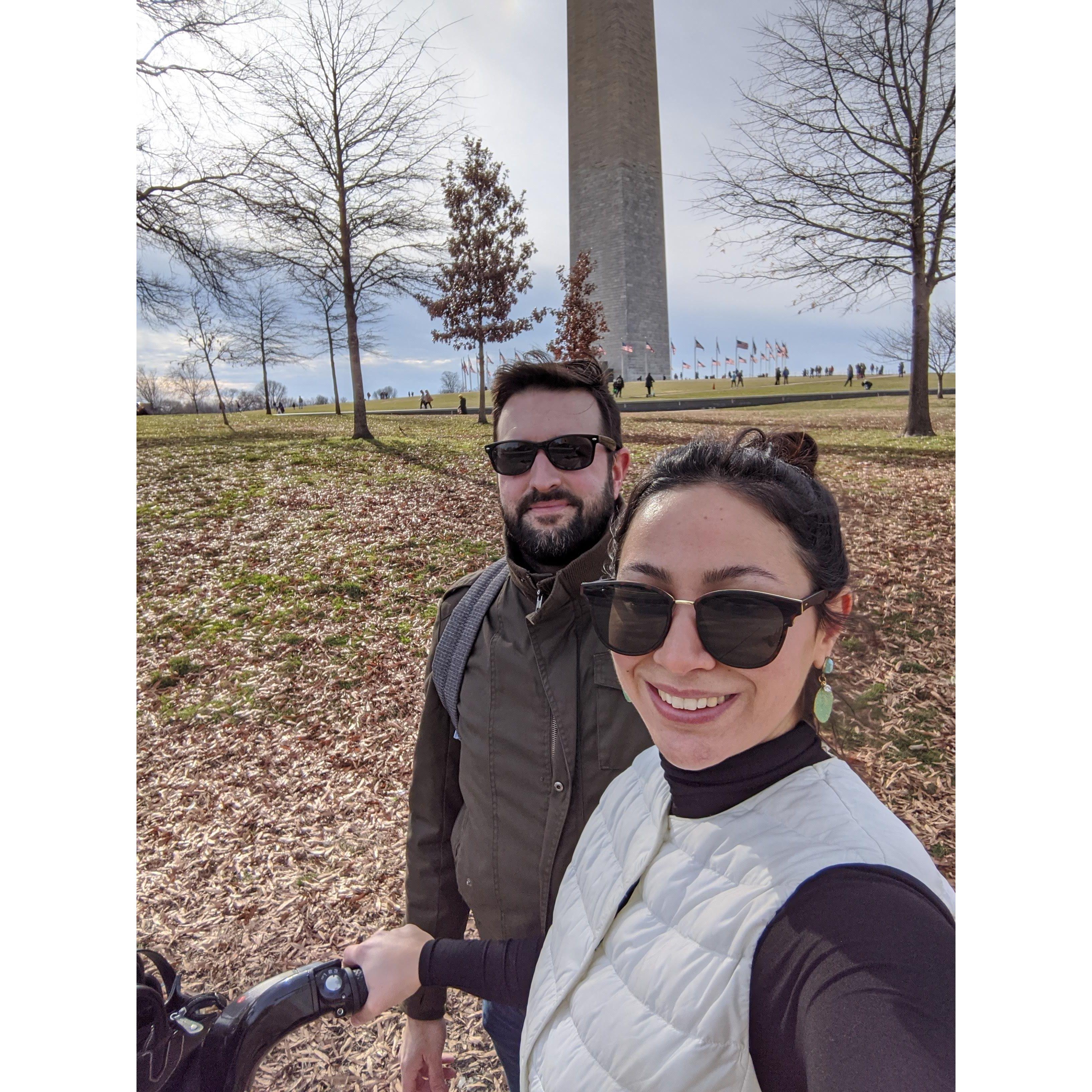 Being tourists in our own city at the national mall, from our DC days.
