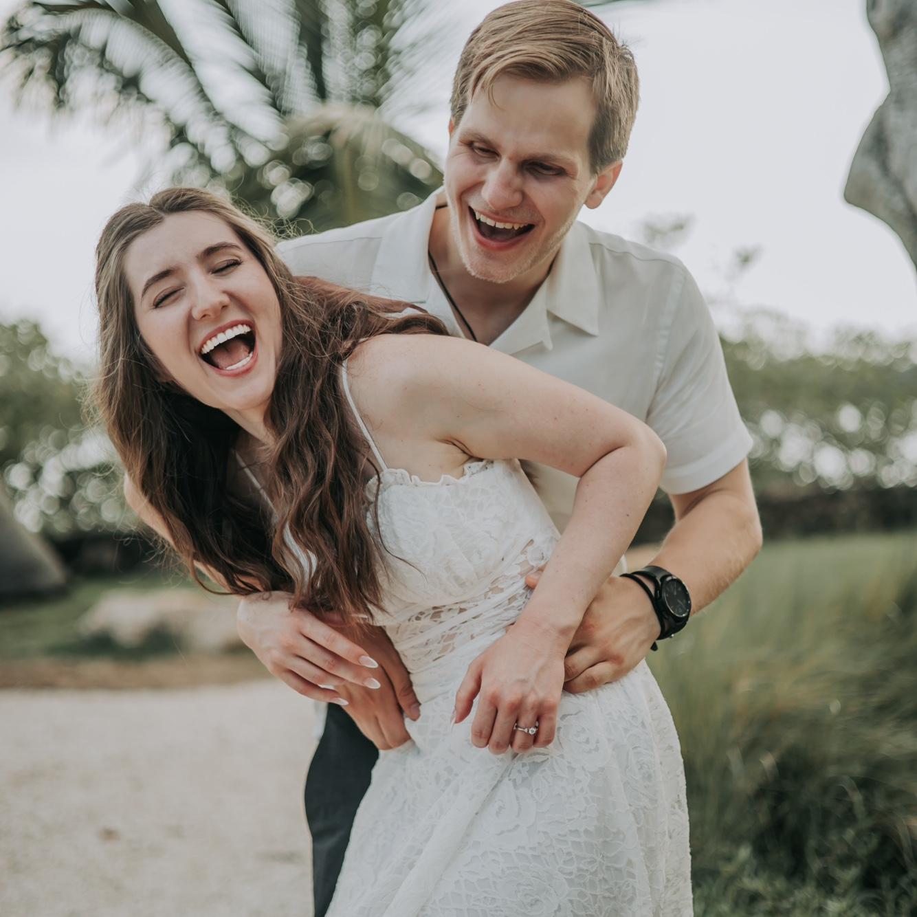 Probably my favorite candid engagement photo ☺️