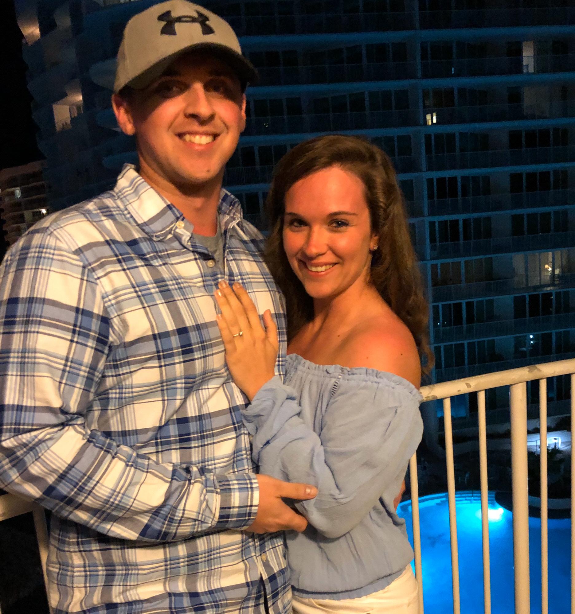 The night we got engaged!