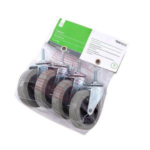Style Selections 4-Pack 4-in Rubber Swivel Caster