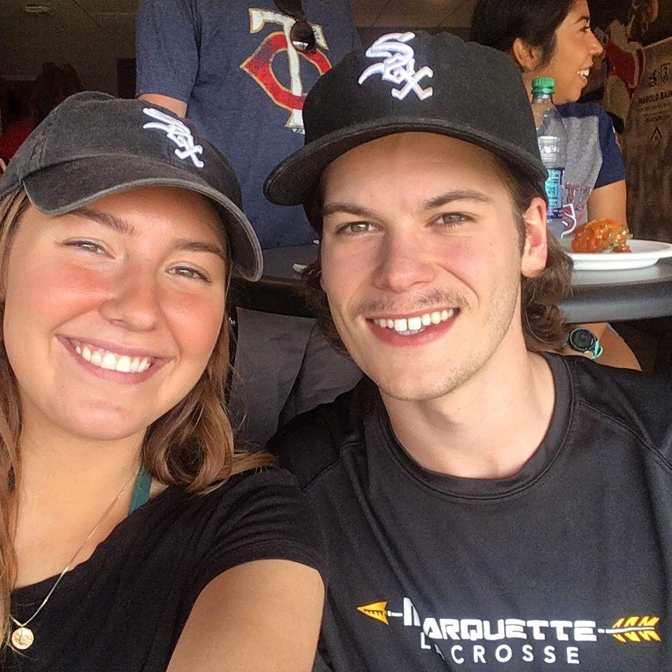 Go white sox with a mustache