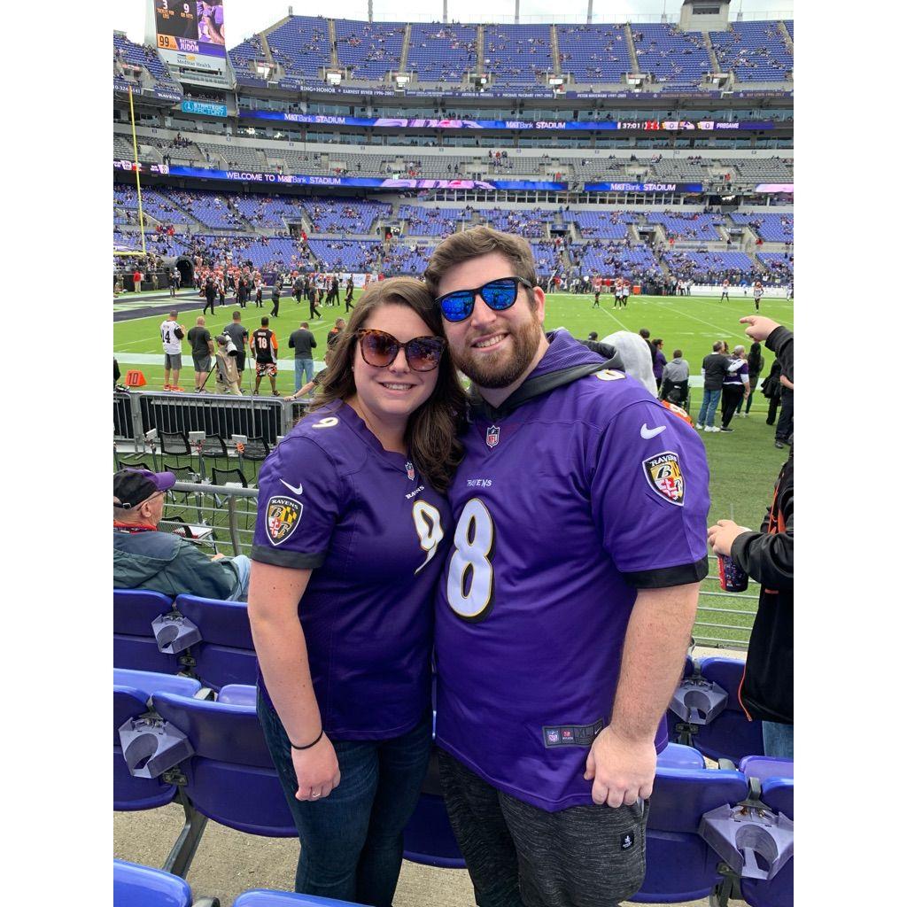 Fall 2019- Alex's first Ravens Game